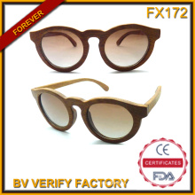 Fx172 Fashion Lovely Frames High Quality Wooden Material Sunglasses